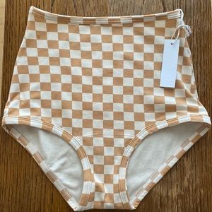 ARQ High Rise Undies (size XS) in Carrés (NWT)